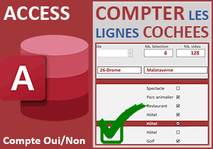 Compter les lignes cochées sur un formulaire Access