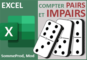 Compter les nombres pairs et impairs dans un tableau Excel