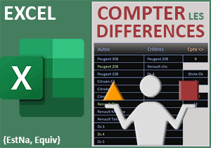 Compter les non correspondances par recherche Excel