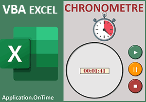 Compteur de temps en VBA Excel, chronomètre