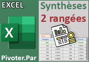 Consolider sur plusieurs colonnes avec une fonction Excel