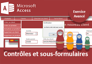 Contrôles de sous formulaires avec onglets