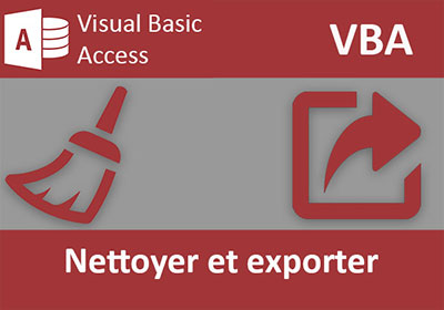 Corriger et exporter les données d une base en VBA