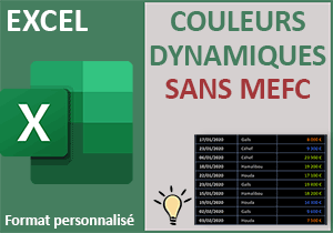 Couleurs dynamiques conditionnelles avec Excel