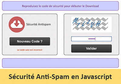 Créer des codes de sécurité antispam en Javascript
