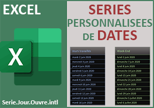 Créer des suites logiques et personnalisées de dates Excel