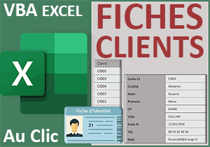 Créer et afficher les fiches clients aux clics