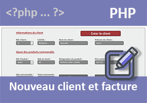 Créer un nouveau client à facturer en Php