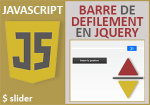 Créer une barre de défilement Web en Html et JQuery