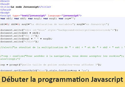 Débuter la programmation Web en Javascript