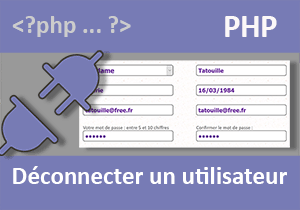Déconnecter un utilisateur authentifié en PHP