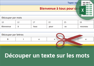 Découper un texte sur les espaces avec Excel