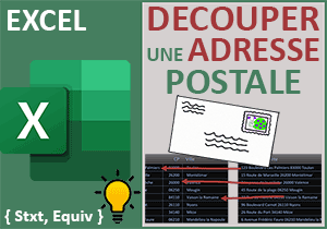 Découper une adresse postale par formule Excel