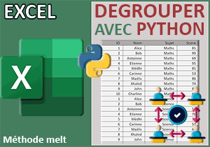 Dégrouper les données d un tableau Excel par formule Python