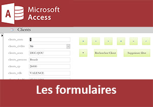 Didacticiel Access pour créer et personnaliser les formulaires