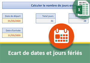 Ecart entre deux dates sans les jours fériés