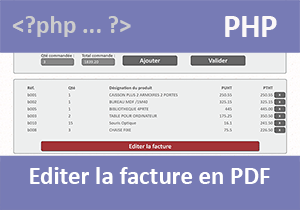 Editer la facture client au format PDF