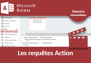 Exercice Access sur les requêtes Action