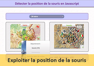 Exploiter la position de la souris en Javascript