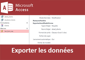 Exporter des données Access dans un tableau Excel