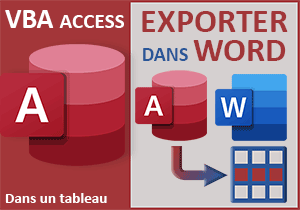 Exporter les données Access dans un tableau Word