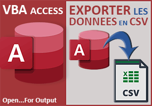 Exporter les données de tables Access en Csv avec VBA