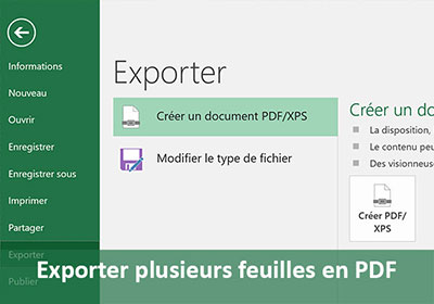 Exporter plusieurs feuilles d un classeur Excel en PDF