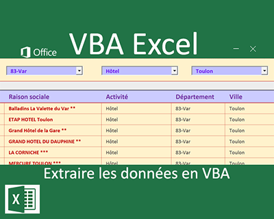 Extraction multicritère de données en VBA Excel