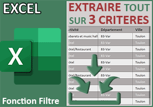 Extractions Excel sur trois listes déroulantes liées