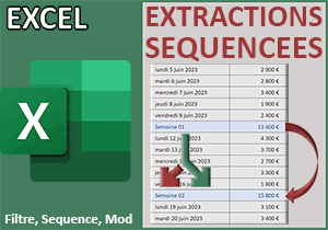 Extractions alternées avec la fonction Excel Filtre