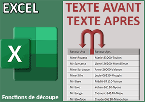 Extraire le texte avant et après dans une chaîne