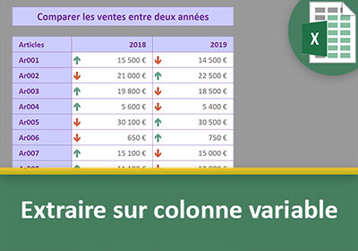 Extraire les informations Excel d une colonne variable