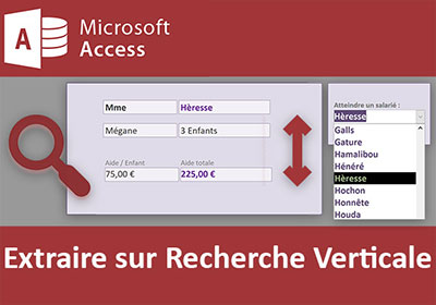 Extraire selon une recherche verticale avec Access