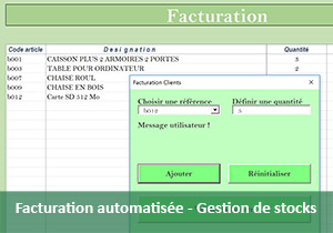 Facturation avec interface graphique VBA Excel