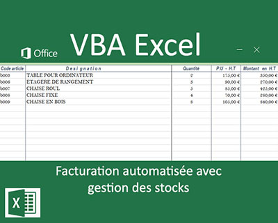 Facturation clients Excel avec gestion de stocks VBA