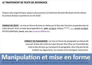 Faire des présentations professionnelles de courriers Word