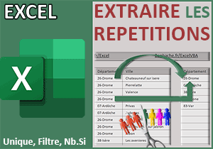 Filtrer les données dupliquées avec Excel