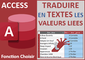 Fonction Access Choisir pour traduire des valeurs