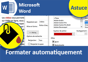 Formater automatiquement les mots clés d un document Word