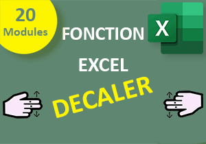 Formations sur la fonction Excel Decaler