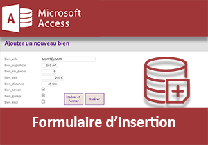 Formulaire Access pour insérer des données