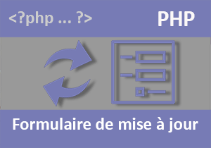 Formulaire PHP de mise à jour des données