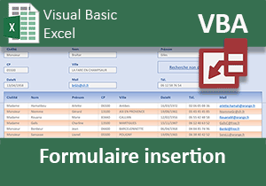 Formulaire VBA d insertion et de modification des clients