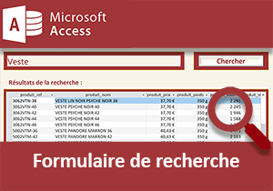 Formulaire de recherche sans code VBA Access