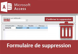 Formulaire de suppression Access