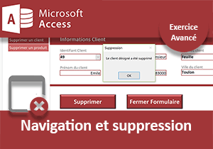 Formulaires de navigation et de suppression