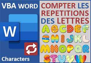 Fréquences de répétitions des lettres en VBA Word