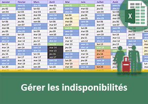 Gérer les disponibilités des salariés avec Excel