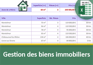 Gestion des annonces immobilières avec Excel