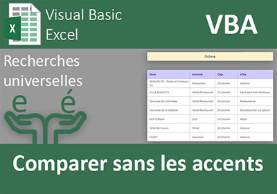 Ignorer les accents dans les comparaisons de textes Excel